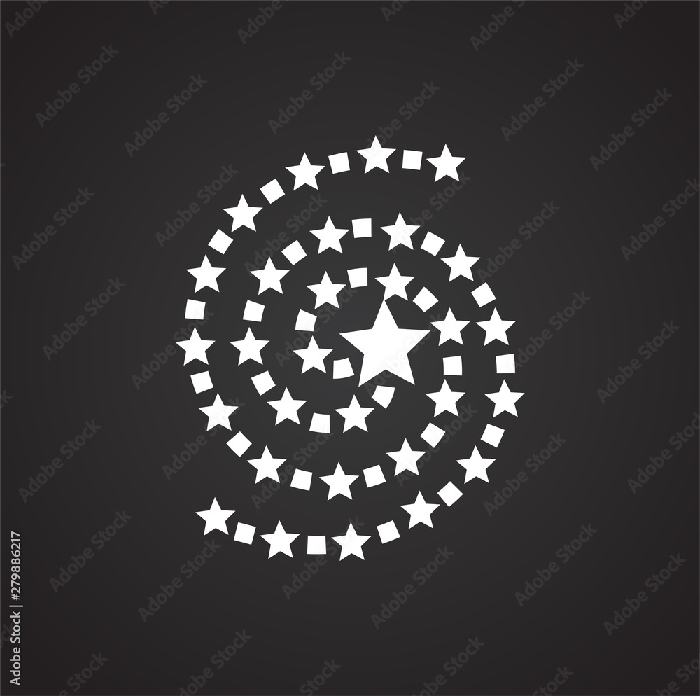 Poster sparkle icon on background for graphic and web design. simple illustration. internet concept symbol 