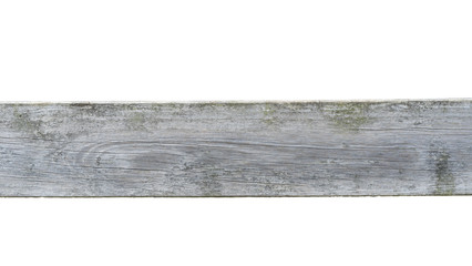 wooden plank isolated on white