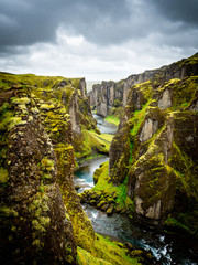 Fjaðrárgljúfur canyon, Game of Thrones decor landscape