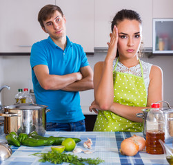 person criticizing young spouse