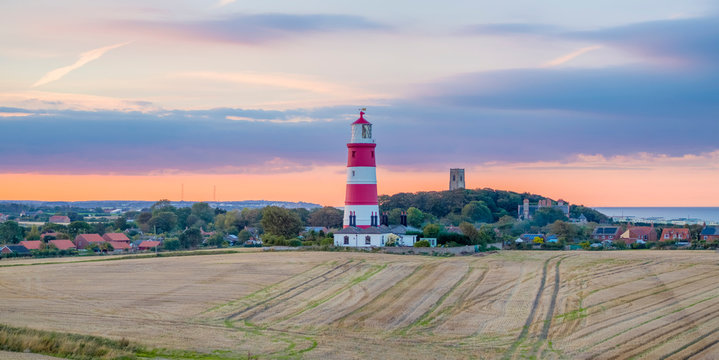 UK, England, East Anglia, Norfolk, Happisburgh LIghthouse