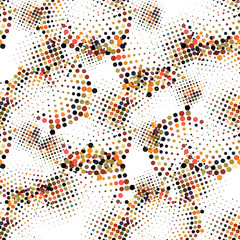 halftone texture seamless pattern modern style. Halftone background. Modern grunge background. Abstract geometric surface design.