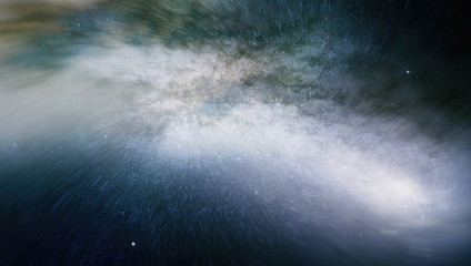 Far being shone nebula and star field against space. Elements of this image furnished by NASA.