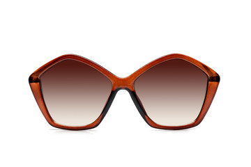Polarized sunglasses for women, modern and fashionable. isolated on white background.