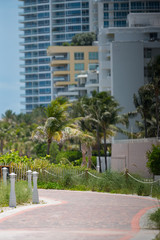 Atlantic Way pedestrian foot path Miami Beach FL