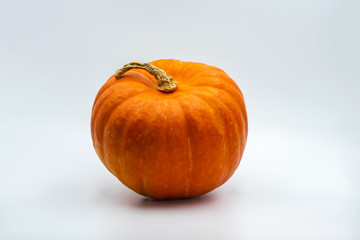 Pumpkin isolated on white background. Autumn harvest.