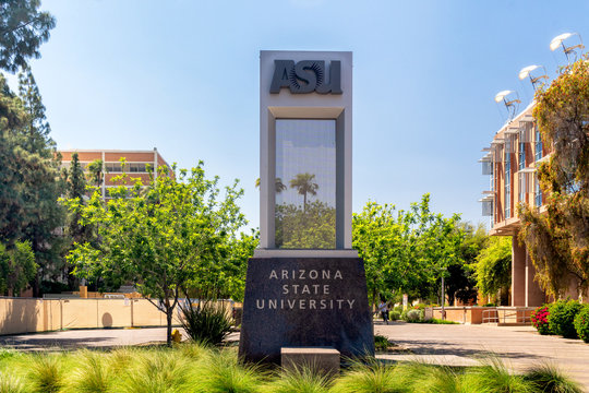 Entrance Sign To Arizona State University