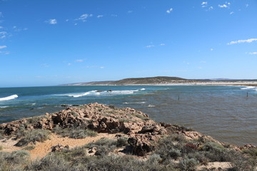 Blue Holes beach scenic area in Kalbarri, Australia