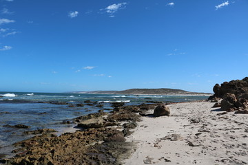 Blue Holes beach scenic area in Kalbarri, Australia