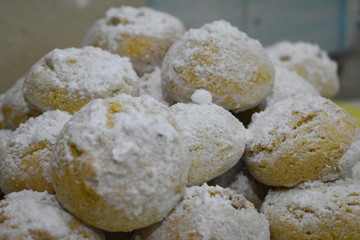 powdered sugar cookies. Party food