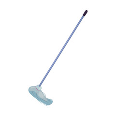 mop cleaning supply on white background