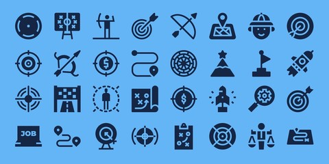 Obraz premium target icon set