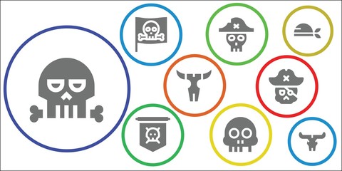 piracy icon set