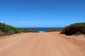 Street in Kalbarri National Park, Western Australia