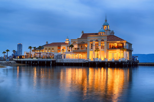 Seaside resort in European stile in Fukuoka, japan