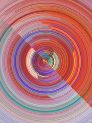 red abstract fractal background 3d rendering illustration