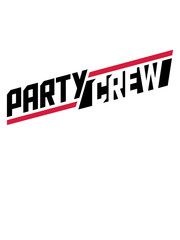 tanzen cool logo party crew freunde team crew club design dance mode feiern spaß dj disko text design