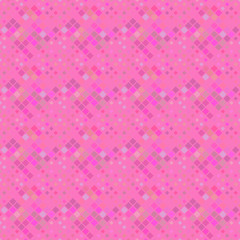 Seamless square pattern background design - pink abstract vector graphic
