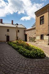 Naklejka premium street in old town