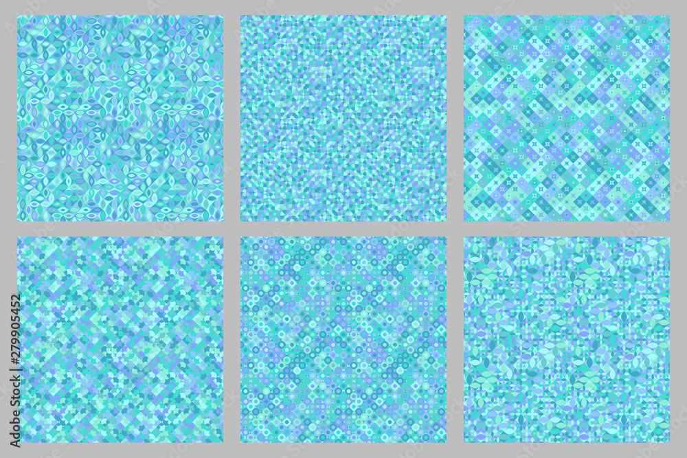 Poster geometric pattern background set - abstract vector graphic design