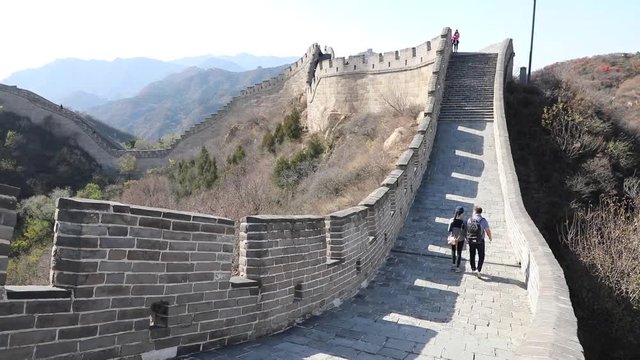 Couple Great Wall of China
