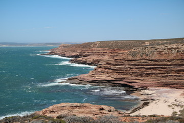 Obraz premium Cliffs of Beauty and Tragedy in Kalbarri National Park, Western Australia