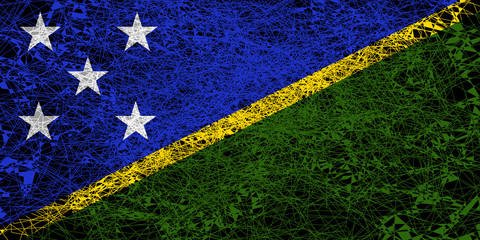 Flag of Solomon Islands.