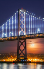 Bay Bridge Moonrise