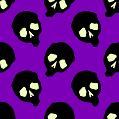 Halloween celebration seamless pattern