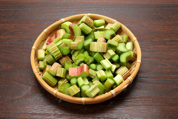 ルバーブのジャム作り