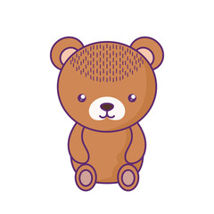 cute little bear baby character