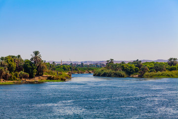 Fototapeta premium River Nile in Egypt. Life on the River Nile