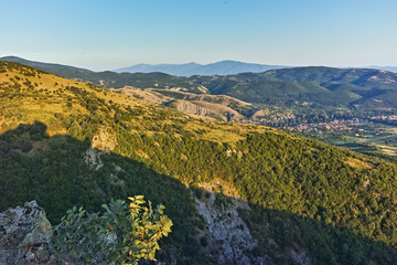 Obraz premium Sunset view of Osogovo Mountain, North Macedonia
