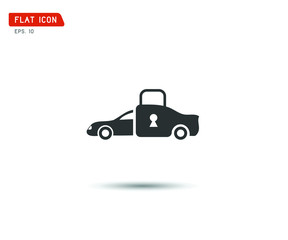 Car lock Icon, Vector illustration eps