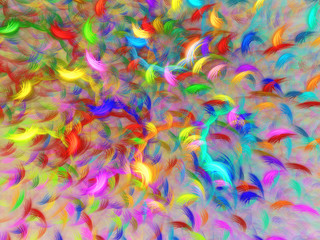 rainbow abstract fractal background 3d rendering illustration