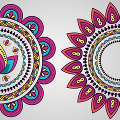 mandalas floral decoration ornament design