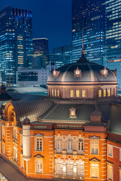 東京駅の夜景