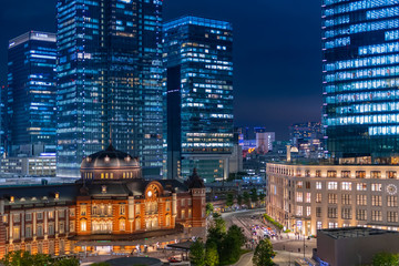 東京駅の夜景