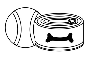 Isolated food for dog design