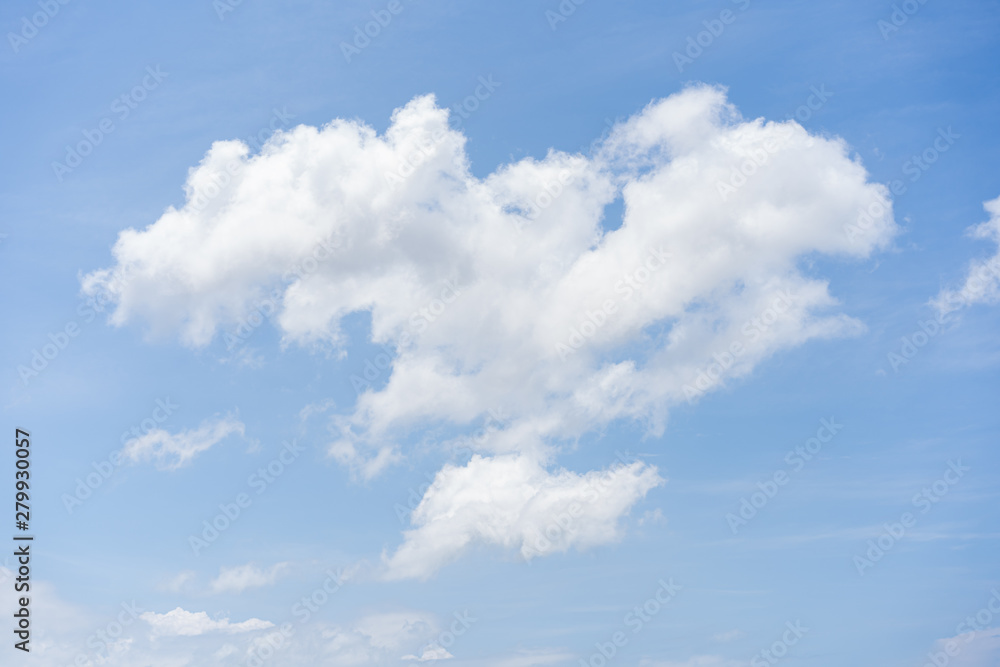 Wall mural Beautiful background of a clouds in the blue sky close up.