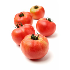 fresh tomato isolated on white background