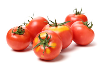 fresh tomato isolated on white background