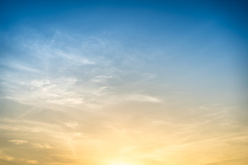 Beautiful and stunning sunrise sky background.