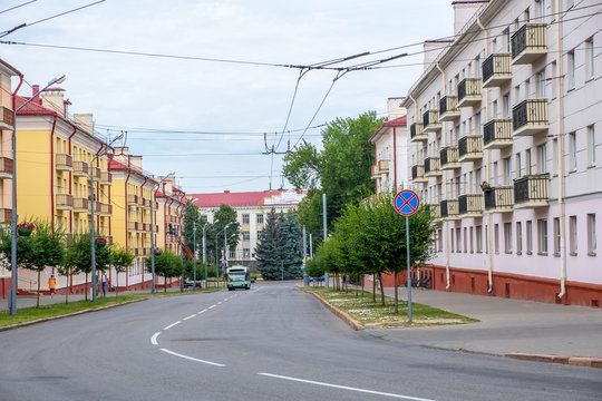 Streets of Gomel city in Belarus