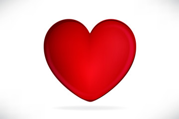 Heart love logo vector