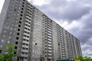 Fototapeta premium Multi storey residential building being built in Minsk, Belarus