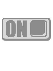 on button schalter cool mode switch an schalten modus gestartet design logo starten strom beast text design