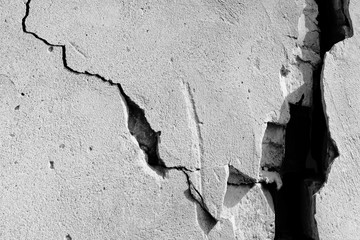 Concrete wall texture background. Old cement surface with cracks and scratches as grunge...