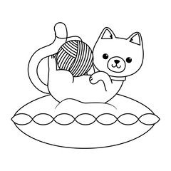 Cat cartoon design vector illustrator