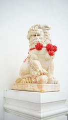 Fototapeta na wymiar China lion statue .It decoration landmark of china 